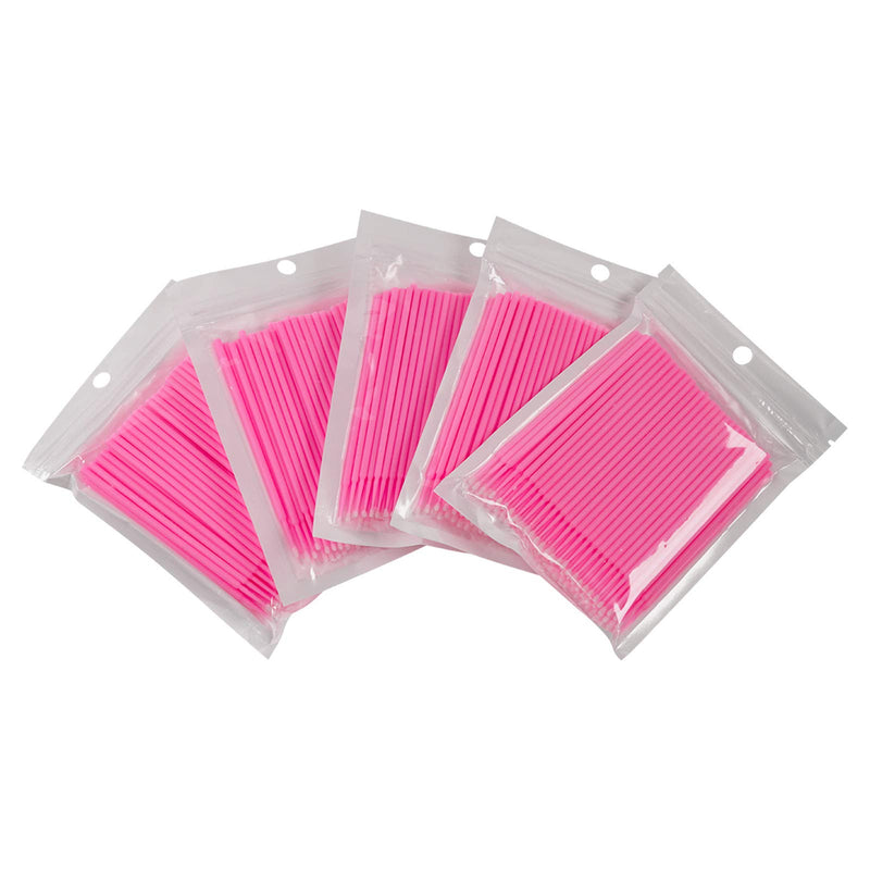 [Australia] - Cuttte 500 PCS Disposable Micro Applicators Brushes Latisse applicator for Eyelashes Extensions and Makeup Application (Head Diameter: 2.0mm) 