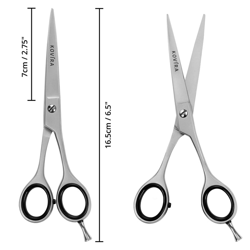 [Australia] - Kovira Professional Hair Cutting Scissors - 6.5 Inch/16.5cm Overall Length - Razor Sharp Hairdressing Shears - Japanese Stainless Steel Barber Scissor for Haircuts at Home - Suitable for Women and Men 