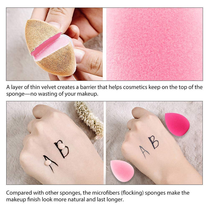 [Australia] - Microfiber Velvet Rose Make Up Sponge with Dual Layer Technology, Makeup Sponge Cosmetic for Flawless Foundation, Powder, Liquid and Cream 