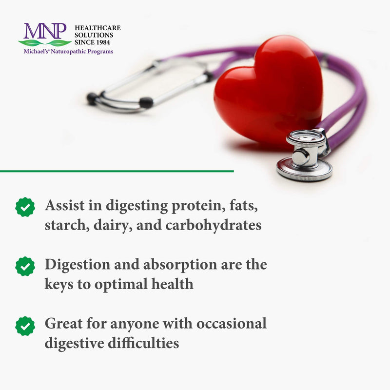 [Australia] - Michael's Naturopathic Programs Digestive Enzymes - 90 Gelatin Capsules - Great Meal Companion, Assists in Digesting Protein, Fats, Starch, Dairy & Carbohydrates - Gluten Free - 90 Servings 
