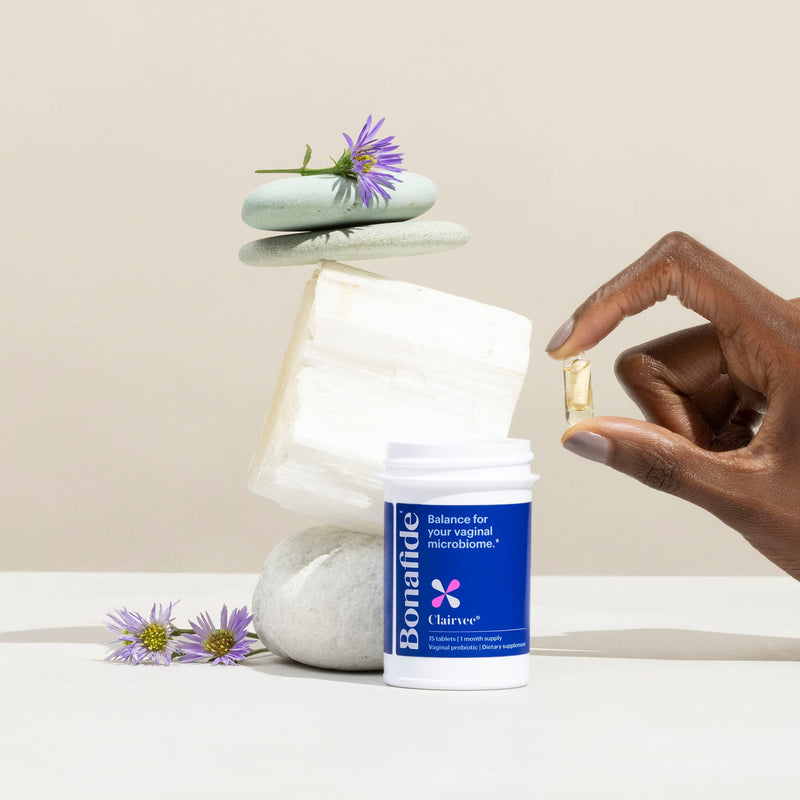[Australia] - Bonafide Clairvee – Vaginal Probiotic – Hormone-Free, Drug-Free Relief from Vaginal Itching and Discharge Due to Hormonal Fluctuations* – 1 Month Supply (15 Capsules) 