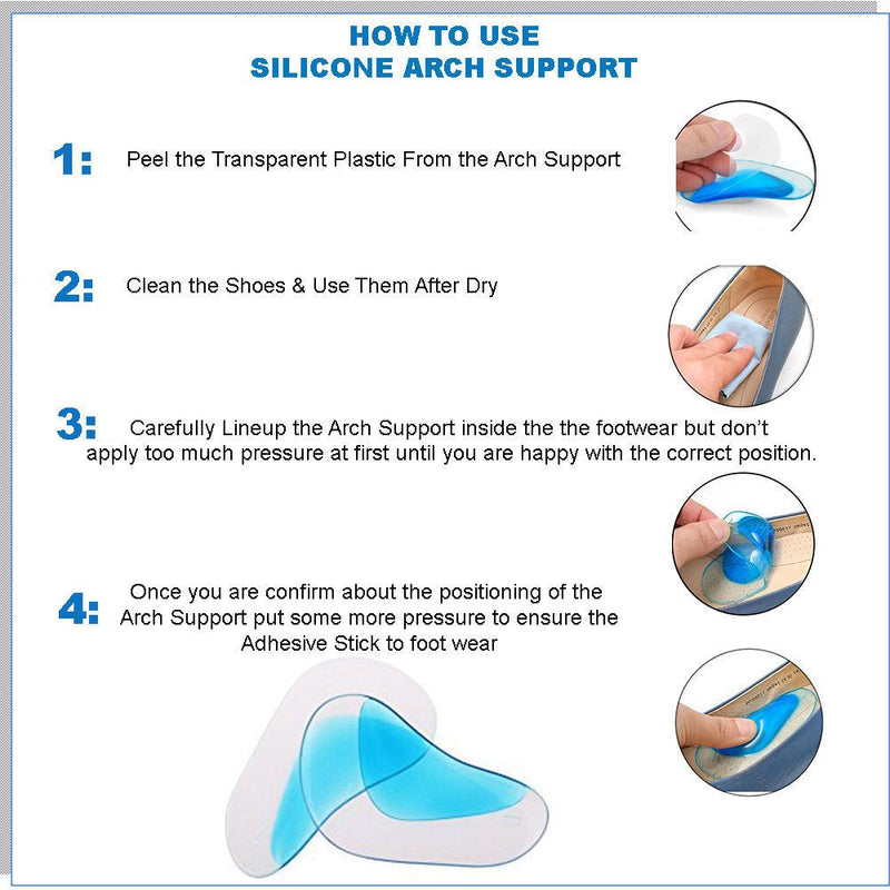 [Australia] - Pedimend Foot Arch Support Insoles (1PAIR) - Plantar Fasciitis Arch Support - Flatfoot Corrector Insoles - For Weak and Fallen Arches - UNISEX - Foot Care 