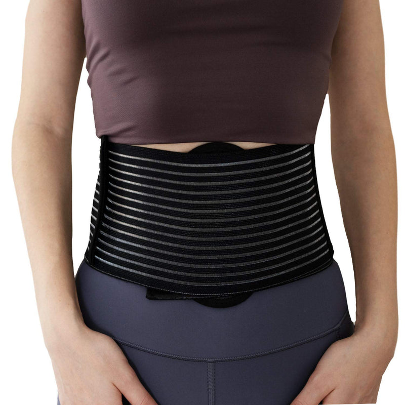 [Australia] - RiptGear Umbilical Hernia Belt for Men and Women - Abdominal Support Binder with Compression Pad - Supports Waist and Tummy after Surgery, Postpartum, and Belly Button Hernia Aid (Small/Medium) Small/Medium (Pack of 1) 