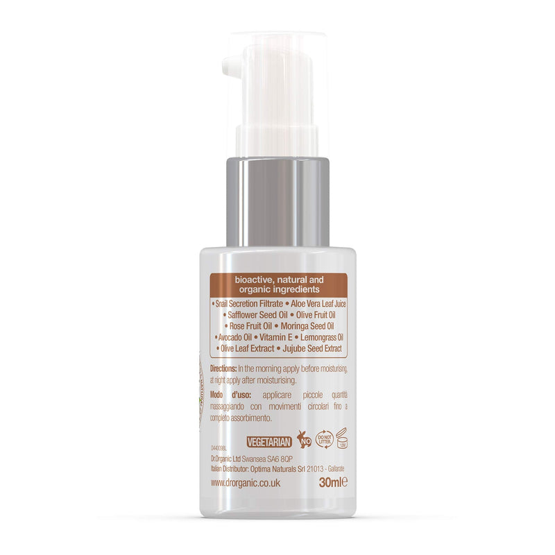 [Australia] - Dr. Organic Snail Gel Health-Aging Facial Serum, 30 ml 30 ml (Pack of 1) 