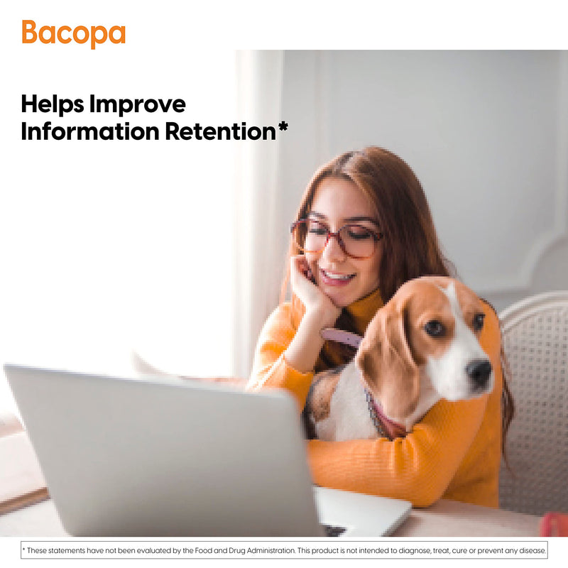 [Australia] - Doctor's Best Bacopa with Synapsa, Brain, Enhances Memory, Antioxidant, Non-GMO, Vegan, Gluten & Soy Free, 320 mg, 60 Count 