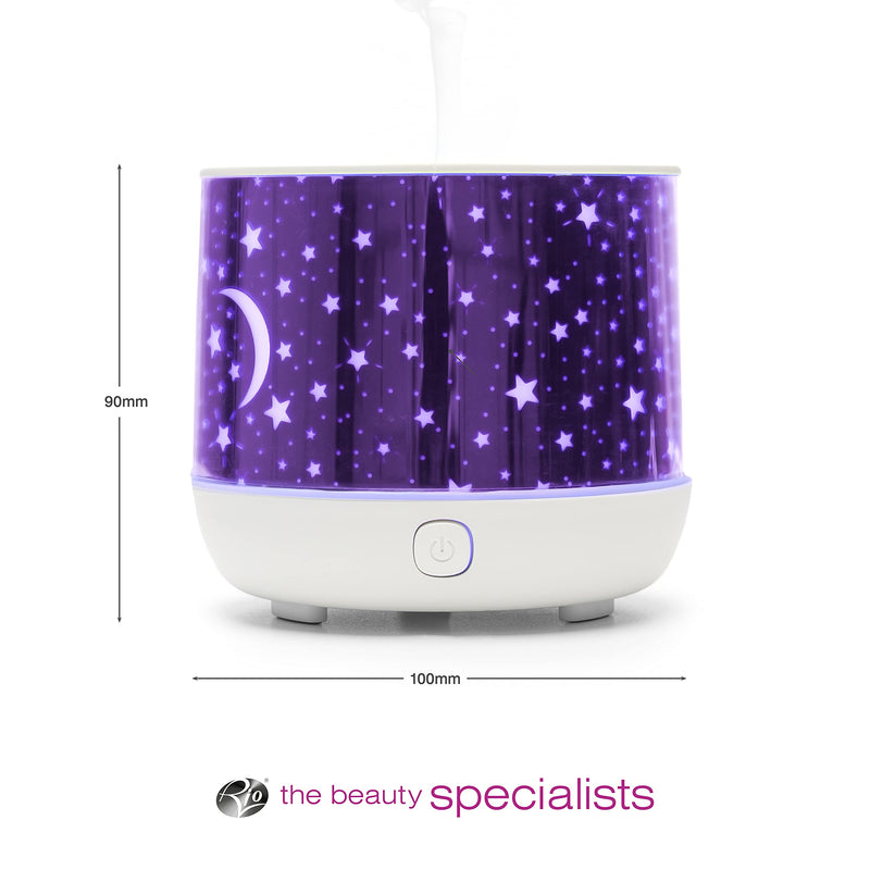[Australia] - Rio Dream Time Aromatherapy Oil Diffuser, Humidifier, Night Light. 100ml Ultrasonic Cool Mist and 7 Colour Changing Lights 