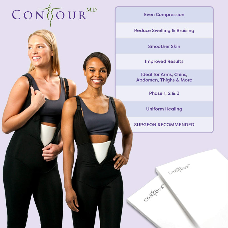 [Australia] - Lipo Foam Sheets for Post Surgery, Surgical Compression Garments. Top Medical Grade for Lipo, Fajas, Ab Flattening, BBL, and more. ContourMD, 8"x 11" (Lipo-1), 3 sheet 