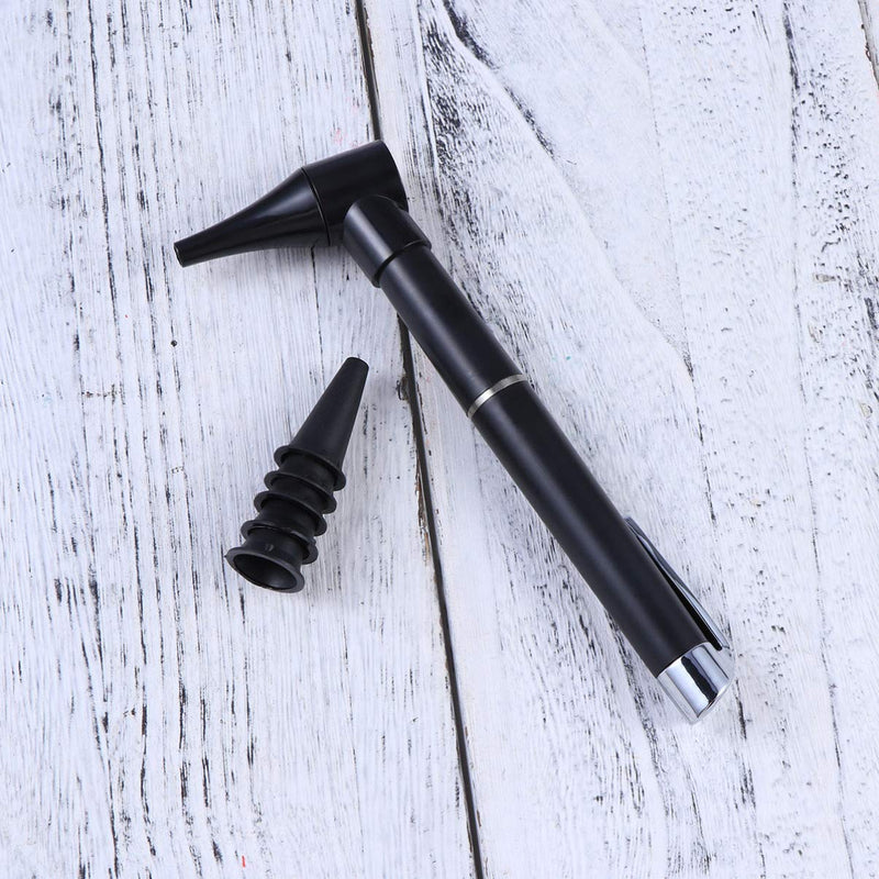 [Australia] - LED Penlight Otoscope Ophthalmoscope Diagnostic Adult Child Home Ear Care Magnifying Lens Flashlight Light Pen Pocket Size 1pc Black 