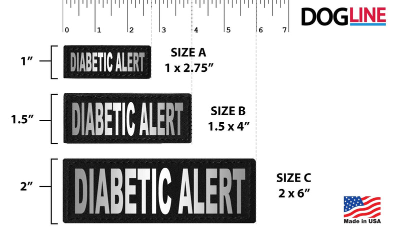 [Australia] - Dogline Diabetic Alert Removable Patches Large/X-Large 
