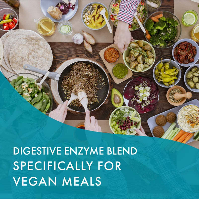 [Australia] - Real-Zymes™ Vegan Digestive Enzymes Supplement with Probiotics for Better Digestion - Natural Support for Relief of Bloating, Gas, Belching, Diarrhea, Constipation, IBS, etc. - 90 Caps 