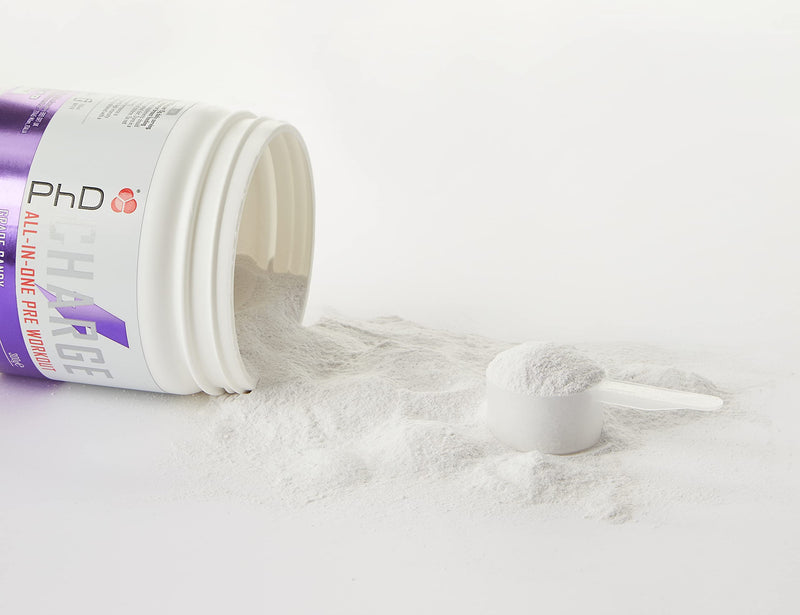 [Australia] - PhD, High Stimulant, Preworkout with added Creatine to Charge your Workouts, Grape Candy Flavour, 300g 
