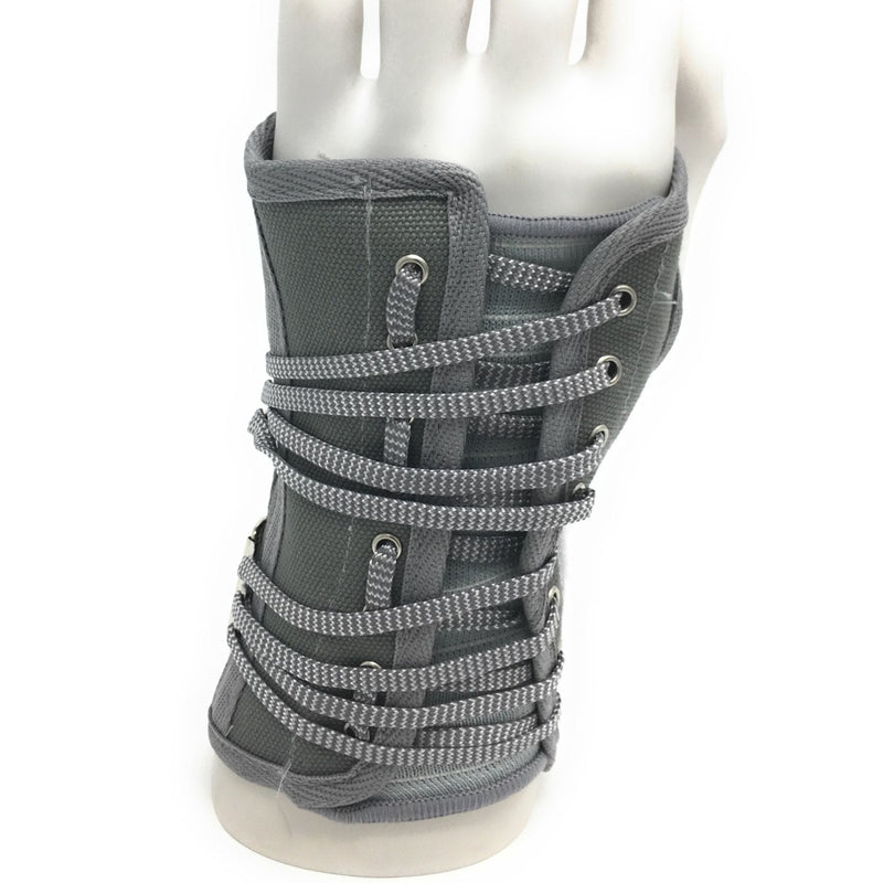 [Australia] - OTC Wrist Splint, Cock-Up Lacing, Canvas, ProChoice, Grey, Small (Left Hand) Small (Pack of 1) Gray (Left Hand) 