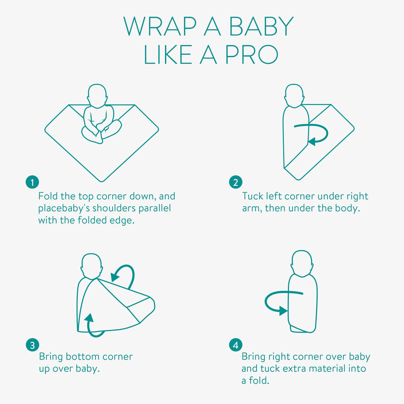 [Australia] - Navaris Muslin Cloths for Baby (Pack of 4) - 80 x 80 cm Squares for Burping, Blanket, Cot - Super Soft Bamboo and Cotton Animals 
