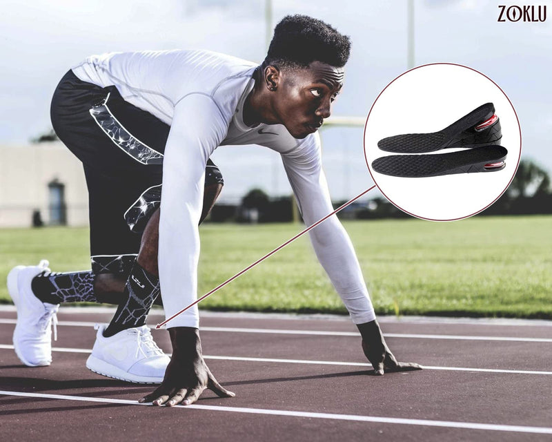 [Australia] - Height Increasing Shoe Inserts for Women - 1 Pair Orthotic Heel Lift Heel Inserts for Women Shoe Insoles Men Height Increase Elevator Shoes Flat Foot Insoles for Men Heel Cushion Insole Shoe Cushion 