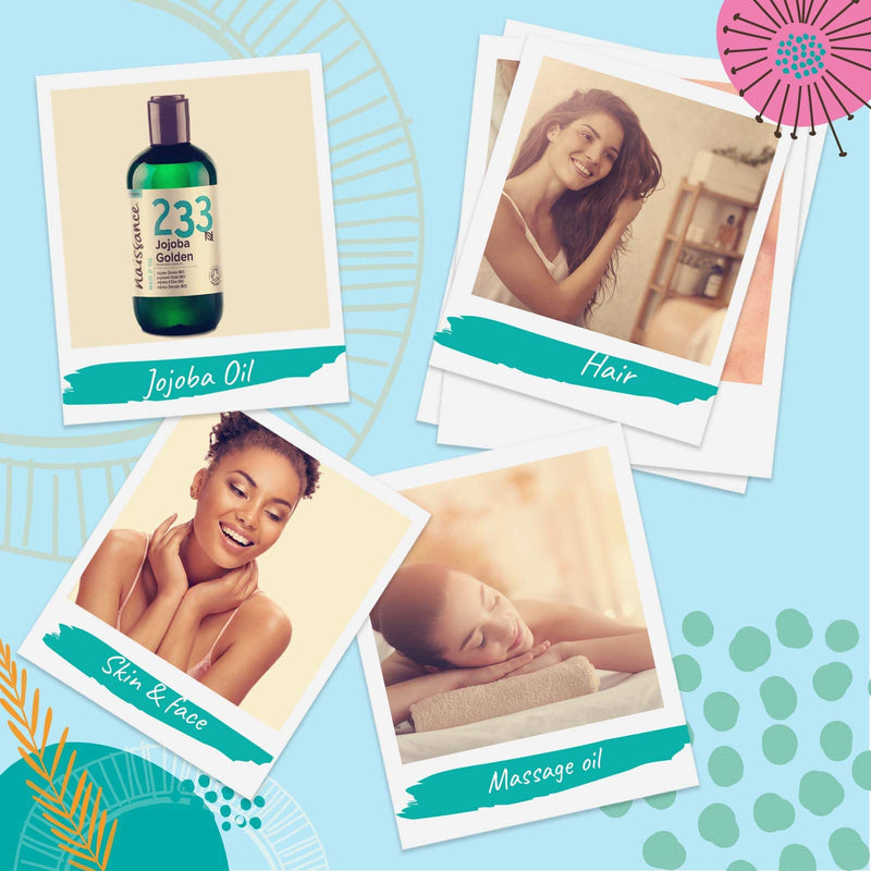 [Australia] - Naissance Organic Golden Jojoba Oil (no. 233) 250ml - Pure and Natural, Certified Organic, Unrefined, Vegan, Hexane Free, No GMO 