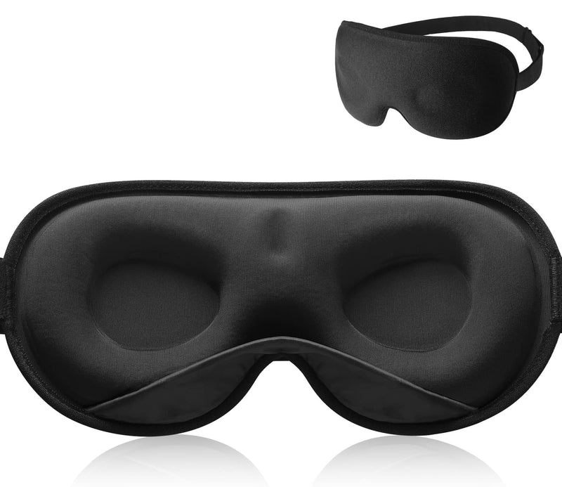 [Australia] - Umisleep Sleep Mask, Women Men 2022 3D Weighted Eye Mask Blocking Lights Sleeping Mask, Relieve Stress, Headache Eye Cover Adjustable Strap,120g Blindfold for Travel/Nap/All Night Sleeping 