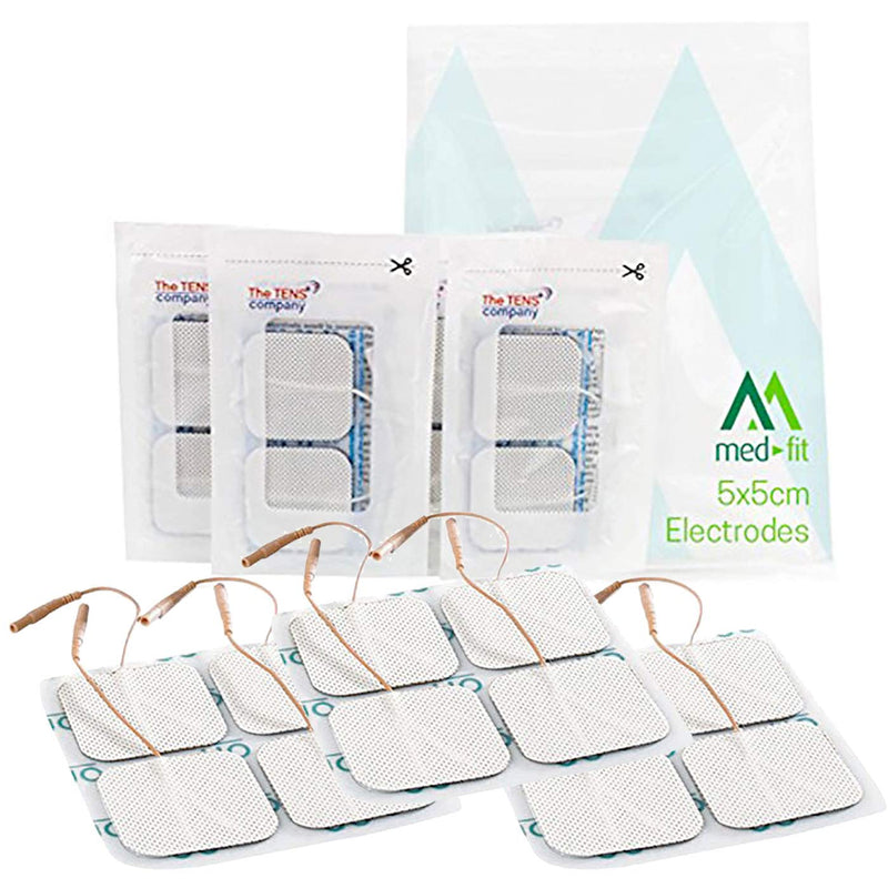 [Australia] - Med-Fit 1 Tens pads - 12 pads - 3 packs of 4 self Adhesive pads long lasting pads for Tens Machines 