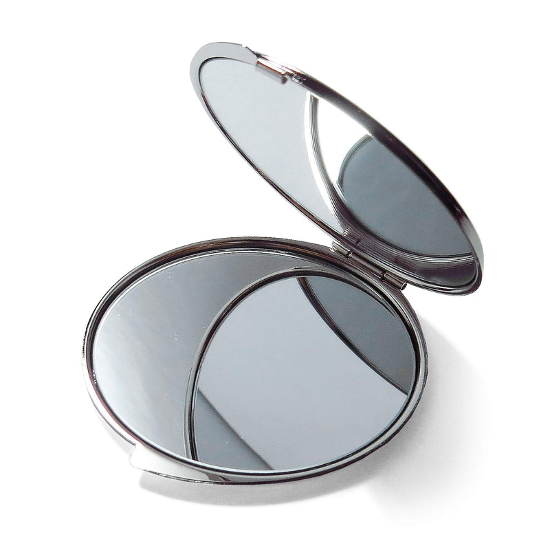 [Australia] - MADDesign Mother of Pearl Compact Purse Mirror Double Sided Folding Magnify Turquoise Marble 