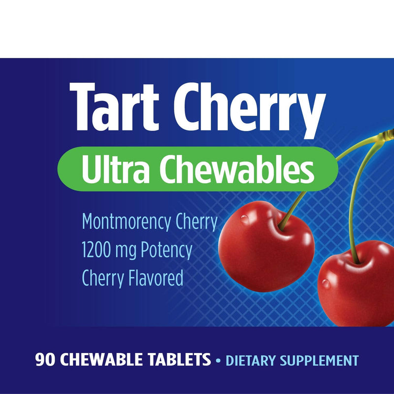 [Australia] - Nature's Way Enzymatic Therapy Tart Cherry Ultra Chewable, 1,200 mg per Serving, 90 Count 