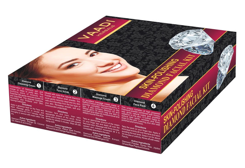 [Australia] - Vaadi Herbals Skin-Polishing Diamond Facial Kit For All Skin Type 70 gms 