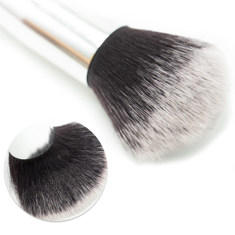 [Australia] - Makeup Brush Foundation Brush,Flat Top Kabuki Brush Blender,Perfect for Cream,Liquid,Concealer and Powder Make Up… Black 