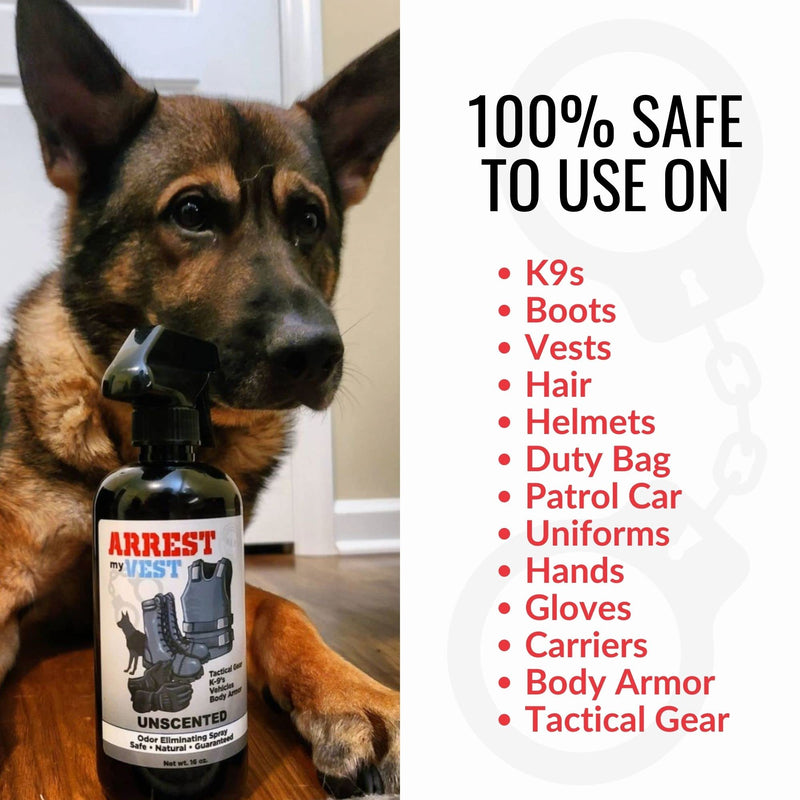 [Australia] - Arrest My Vest Military and Police Grade Odor Eliminating Spray for Body Armor Odor, Tactical Gear. Safe on K9's. Triple Pack of Assorted Fragrances 1 Unscented, 1 Midnight and 1 Driftwood Bottles 