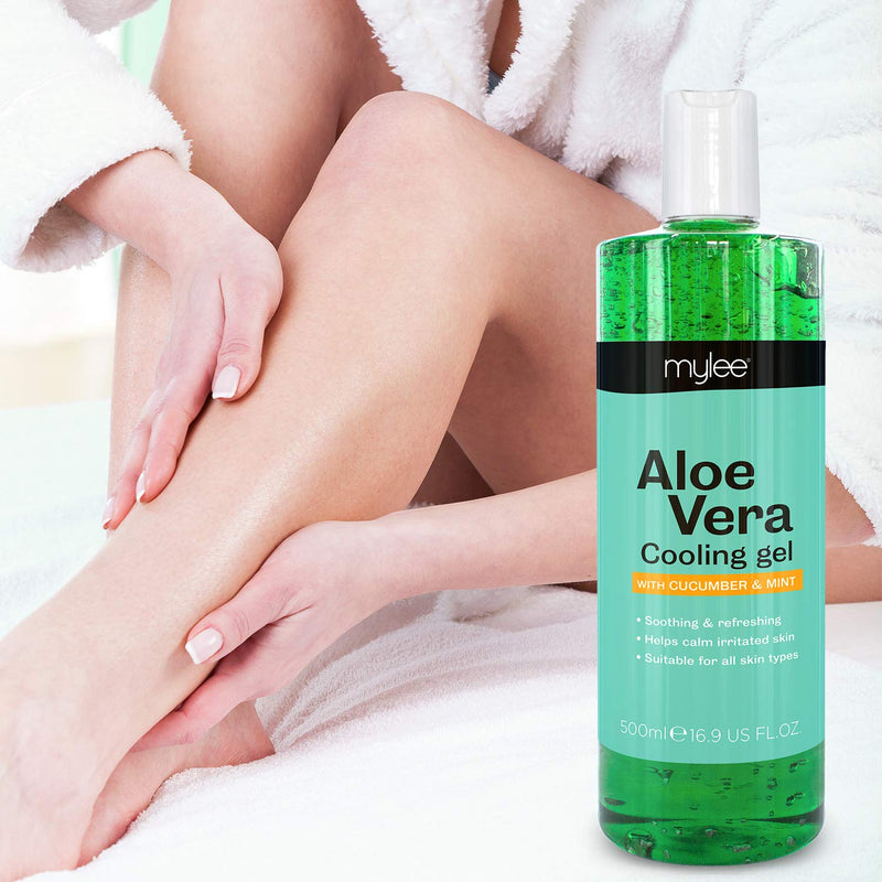 [Australia] - Mylee Pure Aloe Vera Soothing Gel After Care Waxing Hair Removal Depilation Wax Skin Treatment After Sun 500 ml 