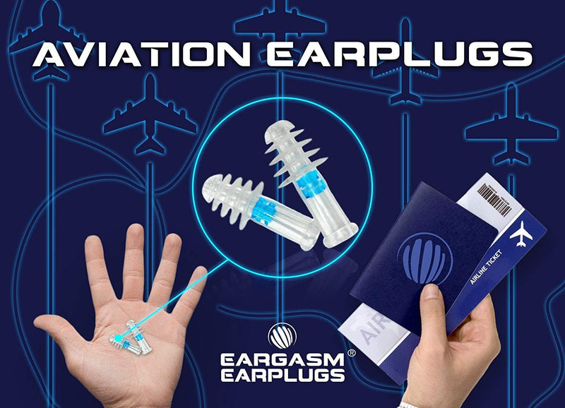 [Australia] - Eargasm Aviation Earplugs - Ear Pain Relief for Air Travel - Small Size (2 Pairs in Gift Box Packaging) 