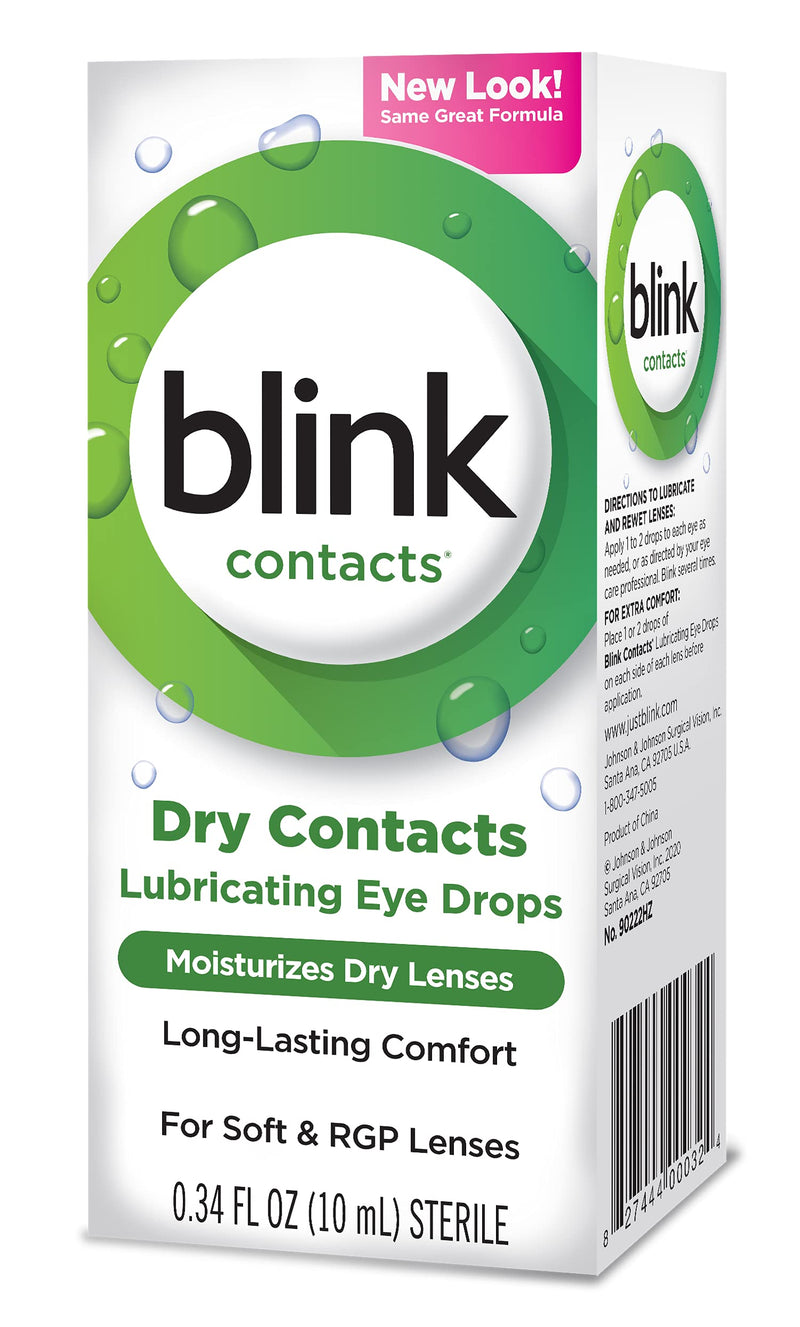 [Australia] - Blink Contacts Lubricant Eye Drops, 10 ml (Pack of 3) 