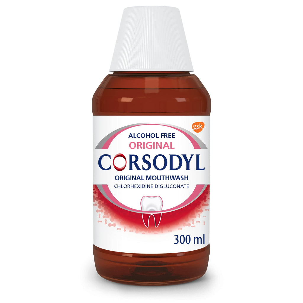 [Australia] - Corsodyl Gum Disease & Bleeding Gum Treatment Antibacterial Mouthwash, Alcohol Free, Original, 300 Ml Original - New 