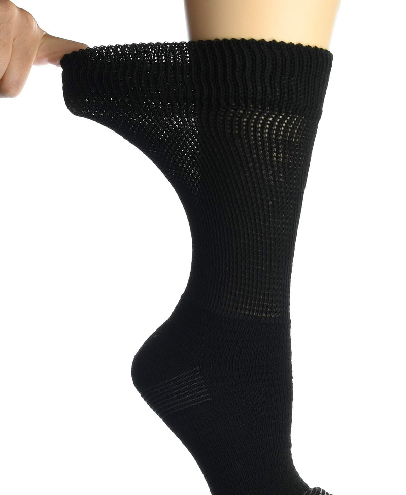 [Australia] - Doctor's Choice Diabetic Socks for Men, Neuropathy Socks for Men, Non-Binding, Aloe Infused Socks for Arthritis, Gout, Diabetics, 1 Pair, Beige, Large, Size 10-13 