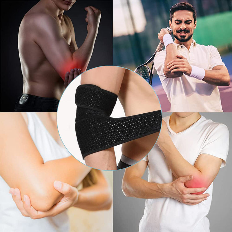 [Australia] - Adjustable Elbow Support for Tendonitis, Breathable Elbow Brace，Wrap forGolfers and Tennis，Workouts,Arthritis, Sports Injury Rehabilitation & Protection Against Reinjury,Pain Relief 