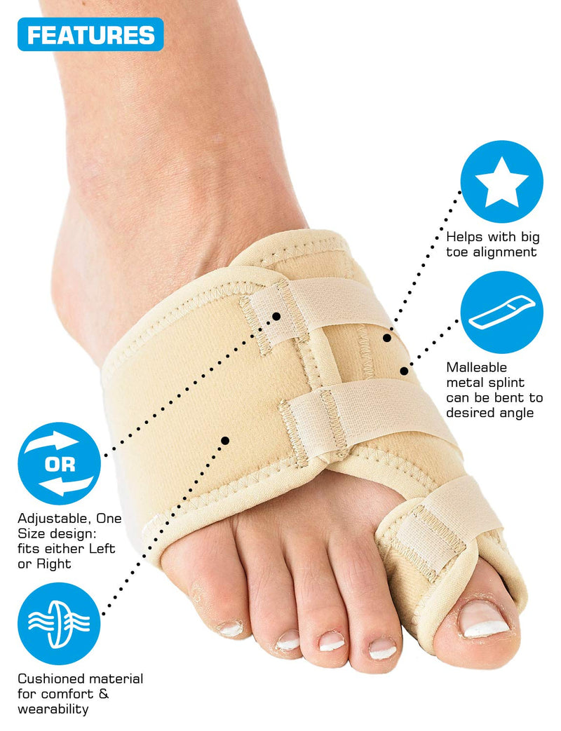 [Australia] - Neo G Bunion Corrector, Soft Support - for Big Toe Alignment, Hallux Valgus Correction, Inflammation, Pre/Post-Operative Aid - Malleable Metal Splint - Class 1 Medical Device (Left) Left 