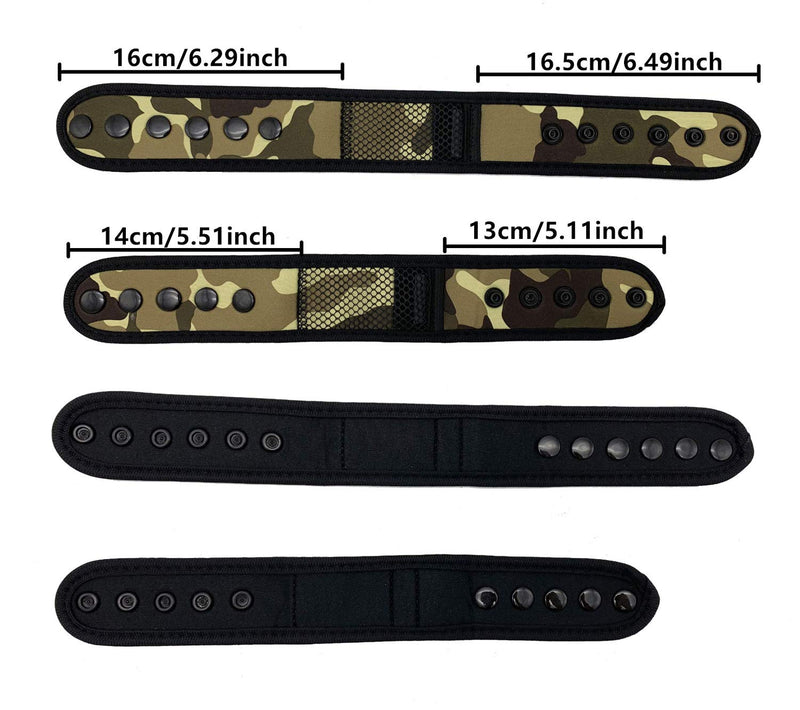 [Australia] - VIEEL Arm&Ankle Running Band Wristband with Buckle and Mesh Pouch for Garmin & Fitbit Flex 2, Fitbit One/Alta/Alta HR Xiaomi Mi Band 2/3 Fitness Tracker(Tracker Not Included) (Camouflage 13'') Camouflage 13'' 