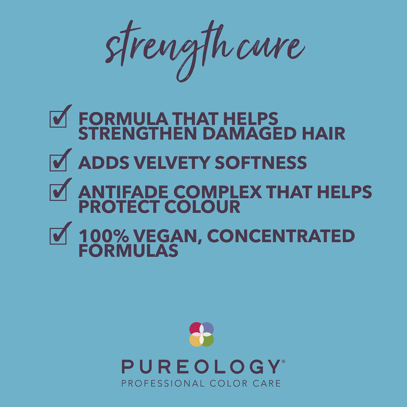 [Australia] - Pureology | Strength Cure | Strengthening Conditioner | For Damaged, Colour Treated Hair | Vegan | 266ml 