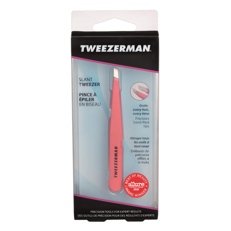 [Australia] - Tweezerman Fashion Color Slant Tweezer, Geranium, 1 Count 
