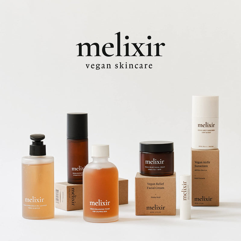 [Australia] - MELIXIR Vegan Lip Butter #01 Agave(Clear) (+7 more colors) 0.13oz, Bee Free, Petrolatum Free, Deep Nourishing Plant-Based Vegan Chapstick, Vegan Lip Balm for Dry, Cracked and Chapped Lips 01 Agave (Clear) 