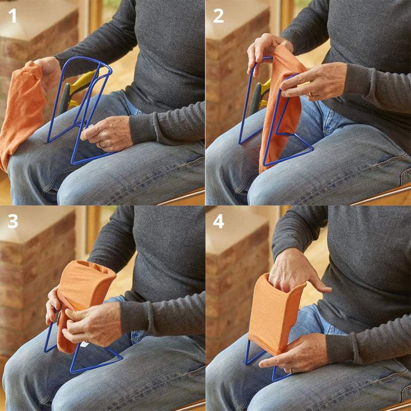 [Australia] - Helping Hand Company Ezy-on Small Compression Stocking Aid and Sock Applicator. Dressing Aids for Putting on Compression Support Socks for Women and Men 