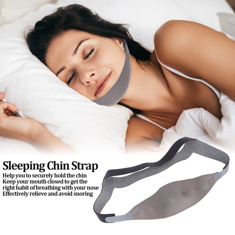 [Australia] - Chin Strap, Anti Snore Devices, to Prevent snoring, Made of Soft Elastic Nylon, Breathable, to Keep The Nose Breathing Belt, to Vent The Mouth 