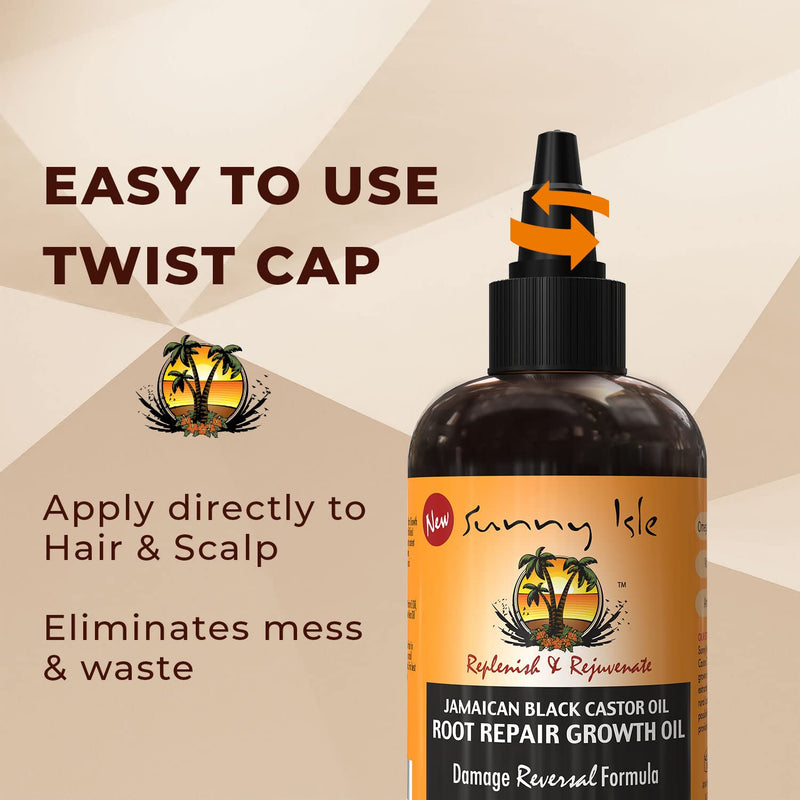 [Australia] - Sunny Isle Jamaican Black Castor Oil Root Repair Growth Oil, Brown 4 Fl Oz 