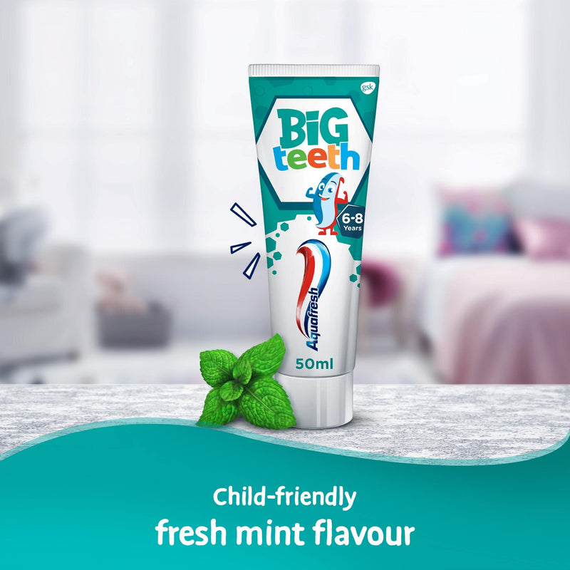 [Australia] - Aquafresh Big Teeth 6-8 Years Kids Toothpaste, 50 ml 