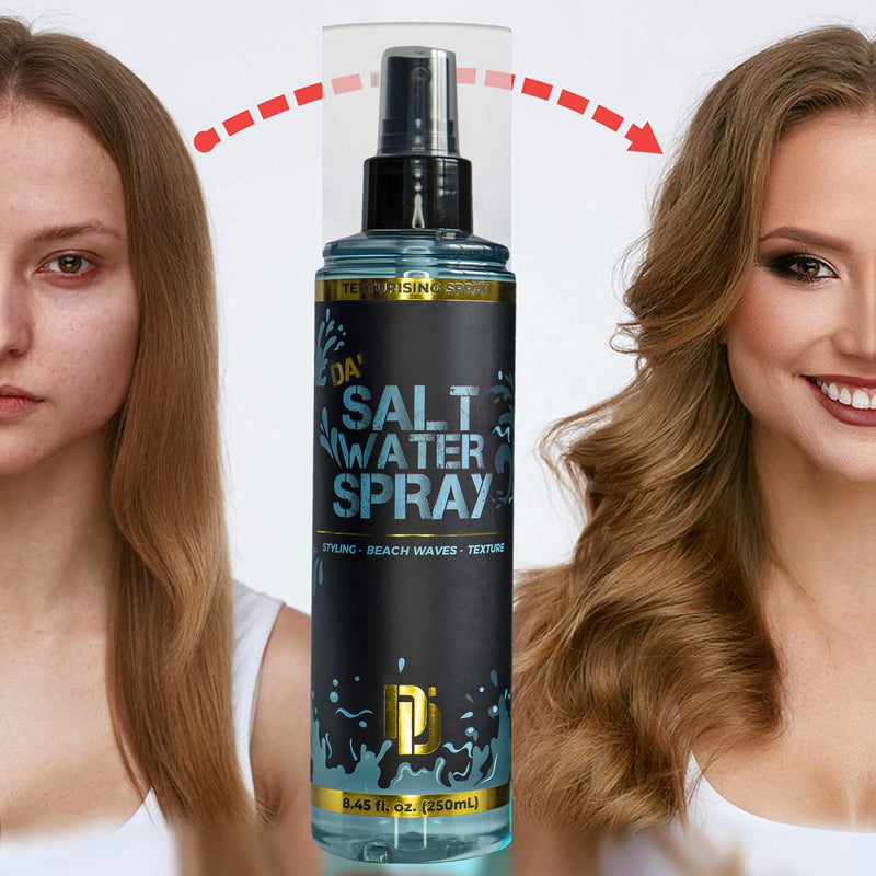 [Australia] - Da Dude Da Salt Water Spray, Sea Salt Spray for Hair Men, Texturising Styling Seasalt Spray 250ml 