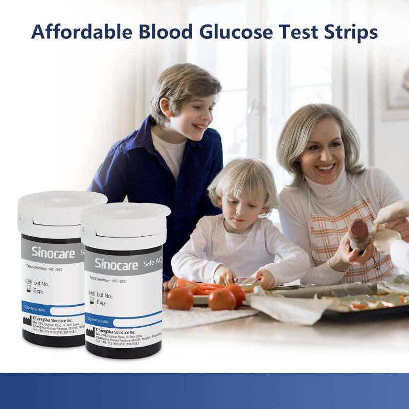 [Australia] - sinocare Safe AQ UG Blood Glucose Test Strips Only for Safe AQ UG Blood Glucose and Uric Acid Monitor (Strips x 50) UG blood glucose test strips × 50 