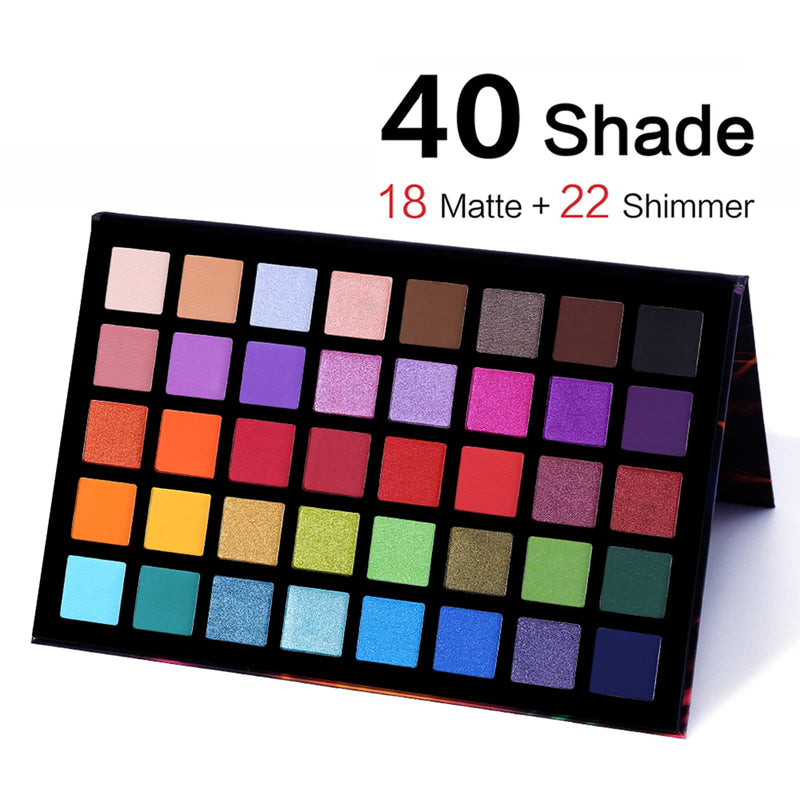 [Australia] - UCANBE Spotlight Eyeshadow Palette Professional 40 Color Eye Shadow Matte Shimmer Makeup Pallet Highly Pigmented Colorful Powder Long Lasting Waterproof Eye Shadow 