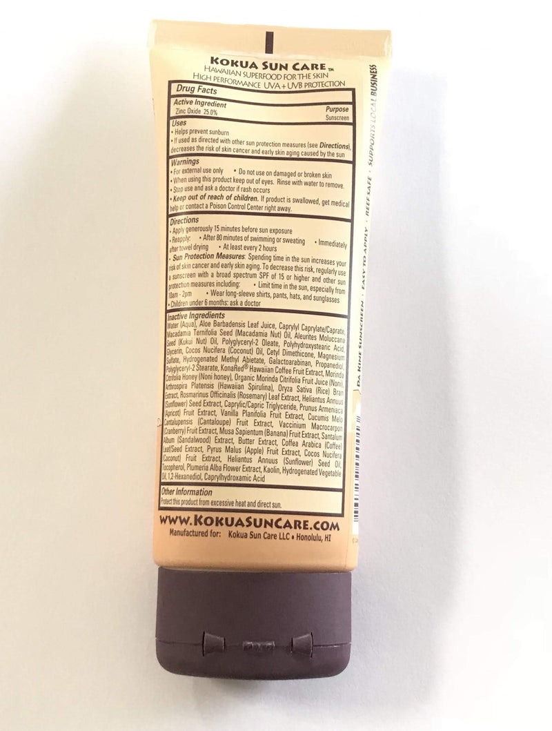 [Australia] - Kokua Sun Care SPF 50/80 Min Water Resistance Reef Safe Natural Zinc Sunscreen 