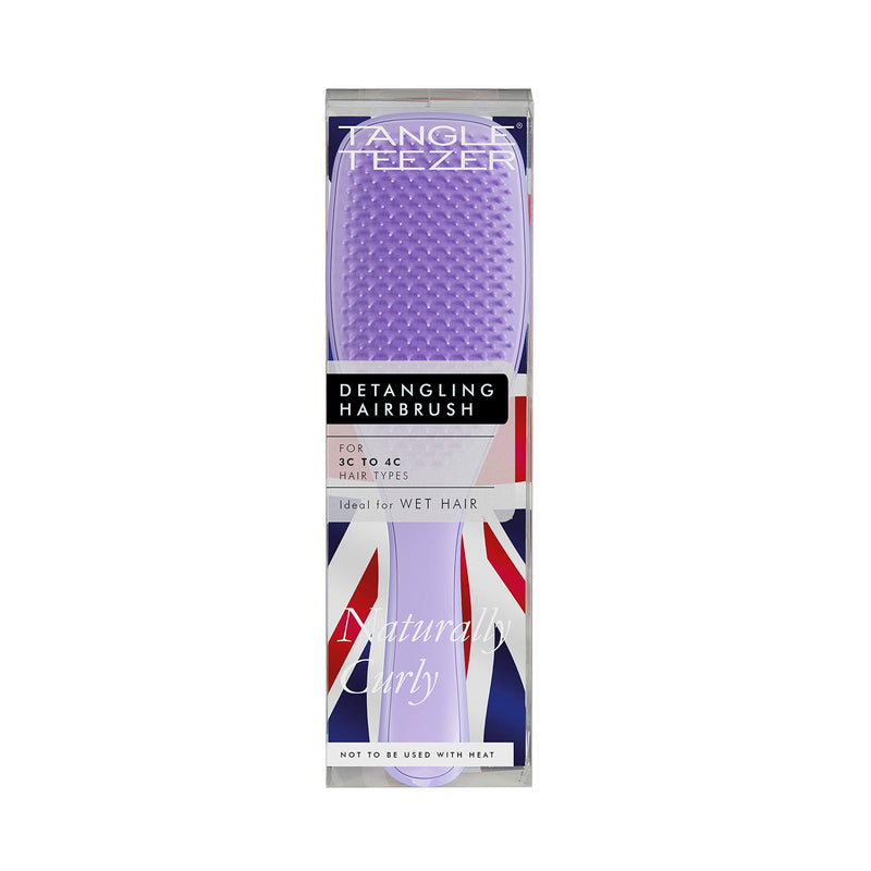 [Australia] - Tangle Teezer Naturally Curly Detangling Hairbrush for 3C To 4C Hair, Purple Passion 
