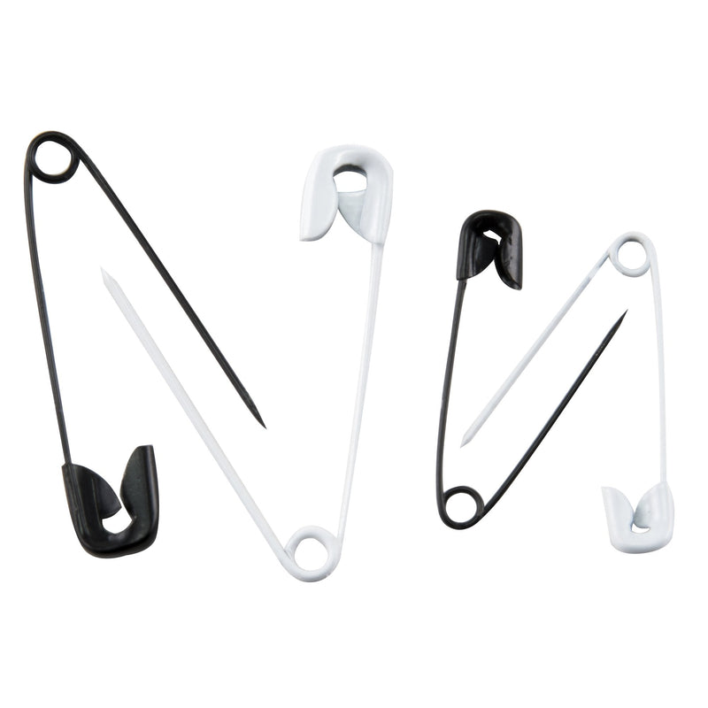 [Australia] - SINGER 00296 Black and White Safety Pins, Assorted Sizes, 25-Count 1 