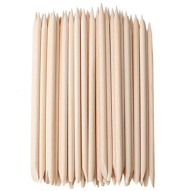 [Australia] - 100 PCS Nail Art Pedicure Tools, 50 PCS Mini Nail Files Double Sided Emery Boards and 50 PCS Nail Cuticle Sticks Wood Nail Sticks For For Men and Women 