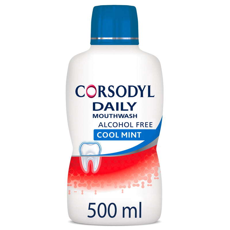 [Australia] - Corsodyl Daily Gum Care Mouthwash Alcohol Free Cool Mint 500ml White 