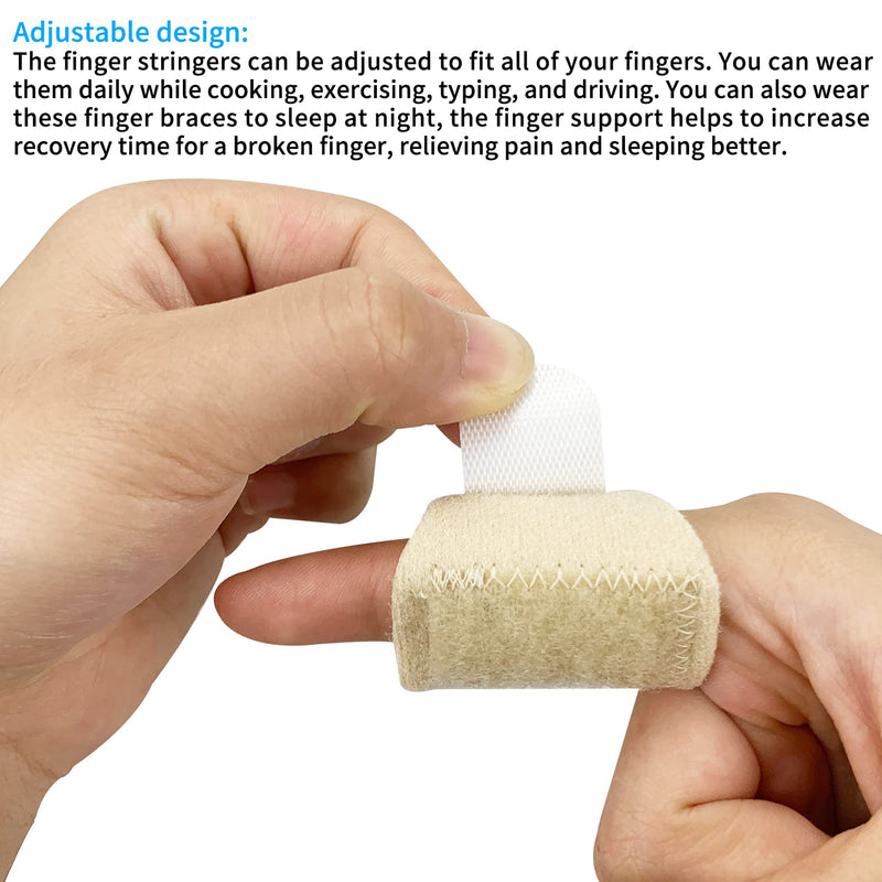 [Australia] - Lechengjia Acteso Neoprene Finger Clip Bracket - Damage Support for Mallet Finger and Broken Finger Finger Clip Protection (complexion) 